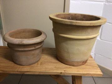 Lot de 2 pot en terre cuite  beschikbaar voor biedingen