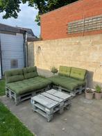 Lounge tuin palletkussen, Tuin en Terras, Tuinsets en Loungesets, Ophalen, 4 zitplaatsen, Bank, Zo goed als nieuw