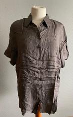 Bruine blouse d’Auvry maat 46, Brun, Porté, D'Auvry, Taille 46/48 (XL) ou plus grande