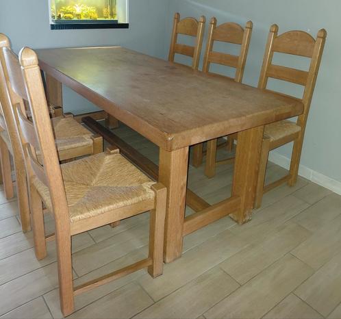 Eetkamer van licht eikenhout, Huis en Inrichting, Complete eetkamers, Zo goed als nieuw, Ophalen