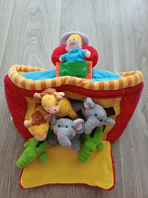 LILLIPUTIENS ark van Noah met diertjes, makkelijk meenemen, Kinderen en Baby's, Speelgoed | Babyspeelgoed, Gebruikt, Ophalen