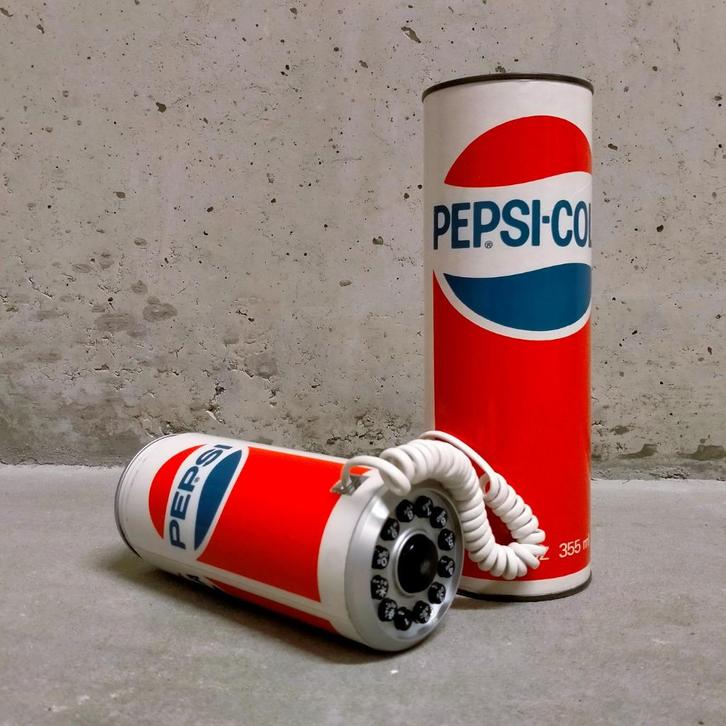 80's USA PEPSI-COLA Blik Telefoon Vintage Reclame PopArt Can, Verzamelen, Merken en Reclamevoorwerpen, Verzenden