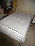 Metalen bed, Huis en Inrichting, Slaapkamer | Bedden, Ophalen, Gebruikt, Wit, 120 cm