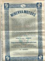 Minerva Motors 1/10 de part sociale n207075 Berchem 1929, Timbres & Monnaies, Actions & Titres, 1920 à 1950, Action, Enlèvement ou Envoi