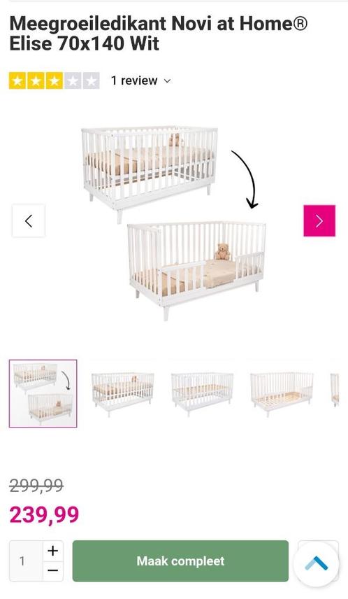 Meegroeiledikant, Kinderen en Baby's, Babywiegjes en Ledikanten, Gebruikt, Ledikant, Ophalen