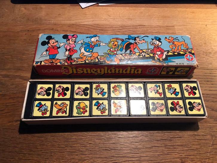 vintage domino Walt Disney 1968 estrella, Antiek en Kunst, Curiosa en Brocante, Ophalen of Verzenden