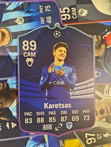 Voetbalkaartje (37cmx25cm) - Karetsas / KRC Genk beschikbaar voor biedingen