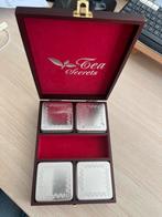 Tea secrets : tea wood box and 4 tins without tea, Ophalen