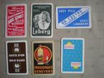 6 kaartruggen, Ophalen of Verzenden, Gebruikt, Speelkaart(en)