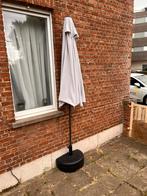 Balkonparasol met voet, Tuin en Terras, Parasols, Ophalen, Zo goed als nieuw