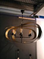 Ovale hanglamp zwart goud aluminium, Nieuw, Ophalen