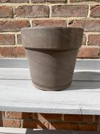 Pot de fleurs - poterie - rond - Ø21cm - brun, Comme neuf, Intérieur, Rond, Moins de 25 cm