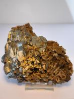Mineraal Edelsteen- kwarts pyriet sedeniet, phyrotien (38), Verzamelen, Mineralen en Fossielen, Ophalen