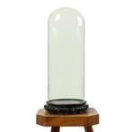 Grote Antieke Stolp Globe Mondgeblazen Aziatische Houten Bas, Antiek en Kunst, Antiek | Glaswerk en Kristal, Ophalen of Verzenden
