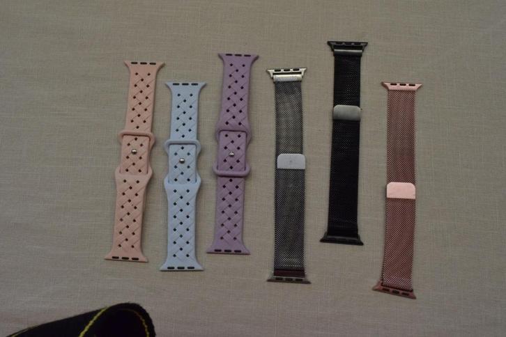 6 bracelets pour Apple Watch, Handtassen en Accessoires, Smartwatches, Gebruikt, Ophalen of Verzenden