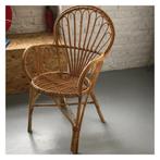 Vintage rotan fauteuil – Jaren 1960-1970, Huis en Inrichting, Stoelen, Gebruikt, Bruin, Vintage, Riet of Rotan