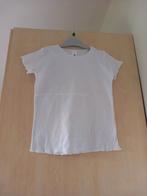 Wit effen t-shirt rib maat 122 Palomino, als nieuw, Ophalen of Verzenden, Zo goed als nieuw, Meisje, Shirt of Longsleeve