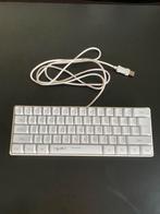 Gaming toetsenbord wit, Computers en Software, Toetsenborden, Gaming toetsenbord, Ophalen of Verzenden, Zo goed als nieuw, Qwerty