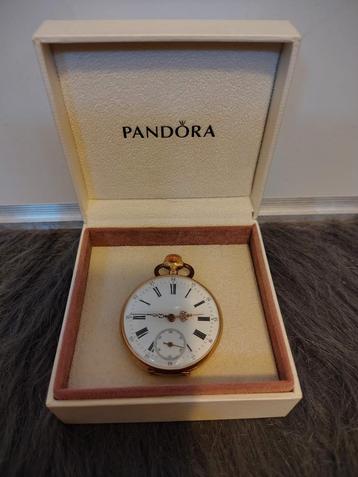 Gouden 18kt zakhorloge in werkende en zgst. beschikbaar voor biedingen
