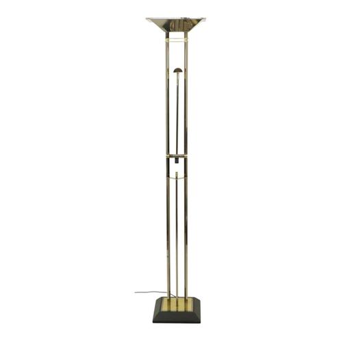 Vintage Deknudt Vloerlamp Willy Rizzo Chroom Dimlicht Hollyw, Antiek en Kunst, Antiek | Verlichting, Ophalen