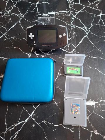 Gameboy Advance Black + 73 spellen + draagtassen! beschikbaar voor biedingen