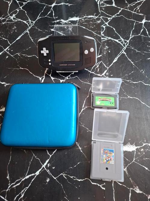 Gameboy Advance Black + 73 spellen + draagtassen!, Games en Spelcomputers, Spelcomputers | Nintendo Game Boy, Zo goed als nieuw