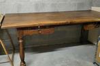 Table ancienne avec 2 tiroirs en chêne, Antiquités & Art, Enlèvement