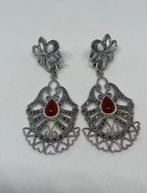 Zilveren Oorbellen met Carneool, Handtassen en Accessoires, Oorbellen, Verzenden, Nieuw, Met edelsteen, Knopjes of Stekers