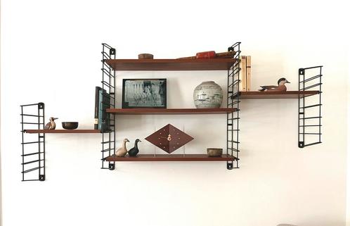 Tomado wandrek - teakhout - Adriaan Dekker - jaren 60, Huis en Inrichting, Woonaccessoires | Wandplanken en Boekenplanken, Zo goed als nieuw