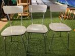 keukenstoelen, Ophalen, Gebruikt, Wit, Drie
