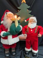 2 oude kerstmannen, vintage kerstdecoratie, Diversen, Ophalen of Verzenden, Gebruikt