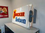 Juncker fietsen reclame lichtbak, Verzamelen, Ophalen, Gebruikt, Lichtbak of (neon) lamp