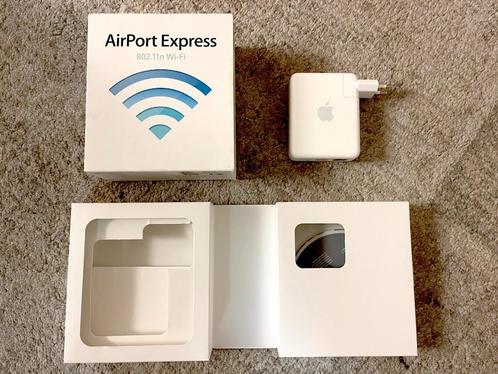 Apple Airport Express - Routeur / amplificateur + audio, Informatique & Logiciels, Routeurs & Modems, Comme neuf, Routeur, Enlèvement ou Envoi