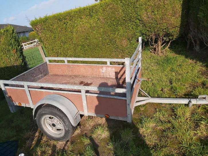 Aanhangwagen met enkel As met alleminium velgen, Auto diversen, Aanhangers en Bagagewagens, Gebruikt, Ophalen
