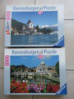 2 volledige Ravensburger puzzels van 1000 stukjes, zgan, Hobby en Vrije tijd, Denksport en Puzzels, Ophalen of Verzenden, 500 t/m 1500 stukjes