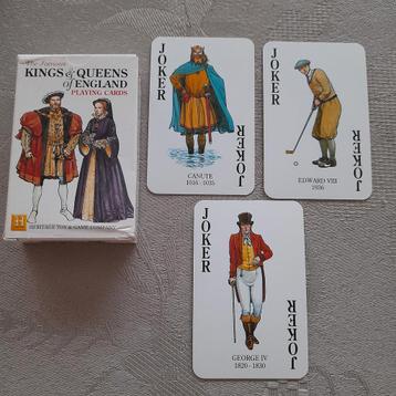 Speelkaarten Kings & Queens of England.