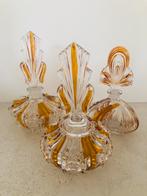 Retro glazen parfumflesjes, Ophalen of Verzenden