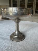 Coupe sur pied en métal argenté, Antiek en Kunst, Antiek | Zilver en Goud, Ophalen, Zilver
