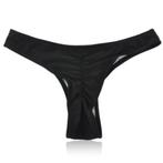 scrunch ribbel string bikini broekje zwart 32 34 36 38 40, Noir, Bikini, Envoi, Neuf