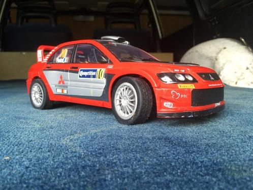 Mitsubishi Lancer WRC 2005 , Silverlit , mitsubishi-motors.c, Hobby en Vrije tijd, Modelauto's | Overige schalen, Gebruikt, Auto