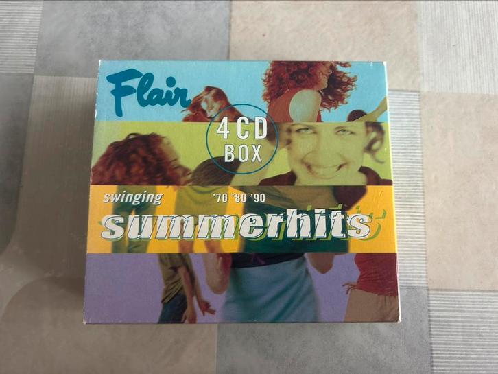 4-delige cd boxset flair summer hits, Cd's en Dvd's, Cd's | Pop, Gebruikt, Boxset, Ophalen of Verzenden