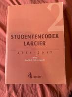 Larcier studentencodex deel 2, Livres, Conseil, Aide & Formation, Comme neuf, Enlèvement