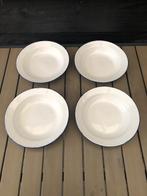 4 emaille soepborden, Ophalen of Verzenden