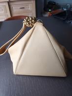 lamsleder handtas in botergeel, Ophalen, Zo goed als nieuw, Geel, Handtas