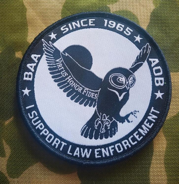 Badge van de federale politie BAA-AOB, Verzamelen, Militaria | Algemeen, Landmacht, Embleem of Badge