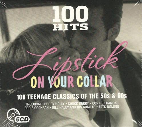 5CD-BOX * LIPSTICK ON YOUR COLLAR - 100 CLASSICS 50's & 60's, Cd's en Dvd's, Cd's | Pop, Nieuw in verpakking, Ophalen of Verzenden