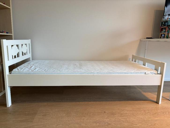 ikea bed kritter., Huis en Inrichting, Slaapkamer | Bedden, Gebruikt, Eenpersoons, 80 cm, 190 cm of minder, Hout, Wit, Ophalen