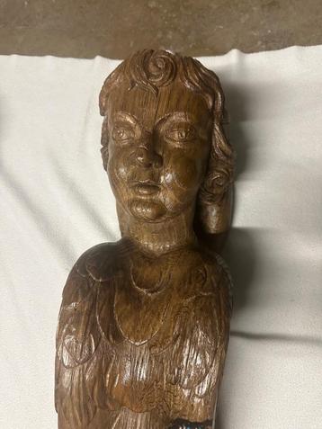 Eiken sculpturen van engelen voor wanddecoratie  beschikbaar voor biedingen