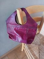 Sac à main rouge foncé en cuir, Ophalen, Zo goed als nieuw, Rood, Handtas