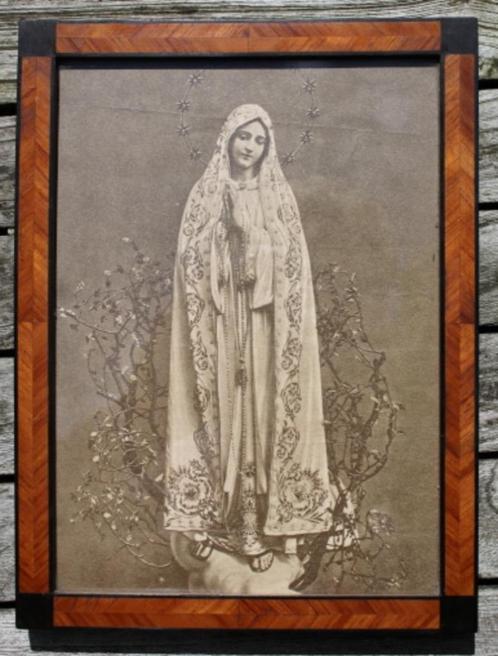 Staande houten fotokader 23,5 x 17,5 cm KB, Antiek en Kunst, Antiek | Woonaccessoires, Ophalen